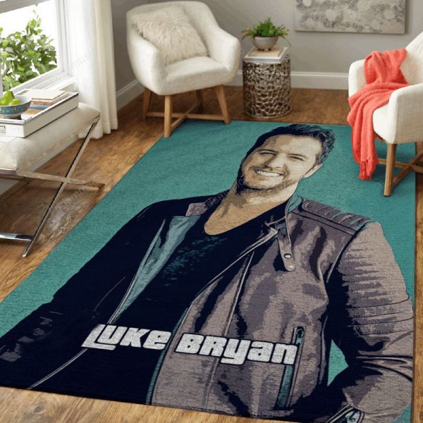 Luke Bryan Country Music Popart Teppich