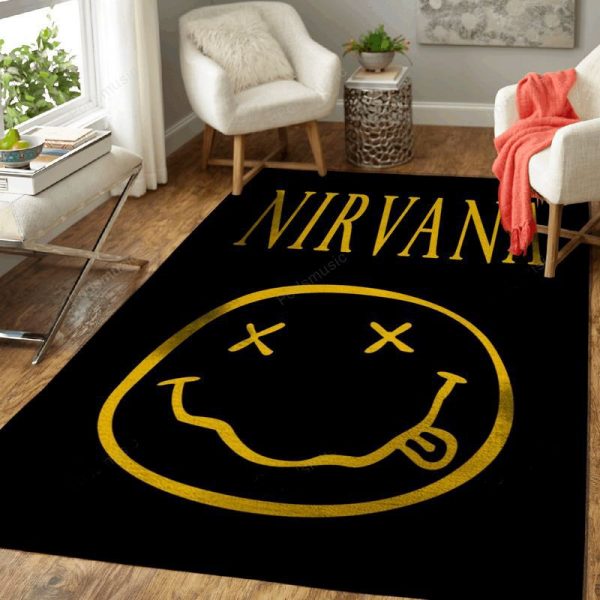 Nirvana Music Artwork Art Teppich