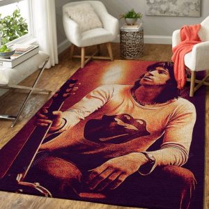 Keith Richards Guitar Music Legend Art Teppich