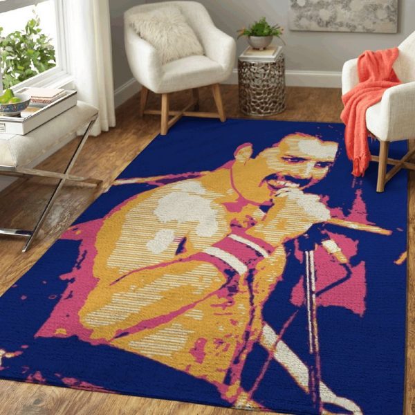 Queen Band Freddie Pop Art Teppich