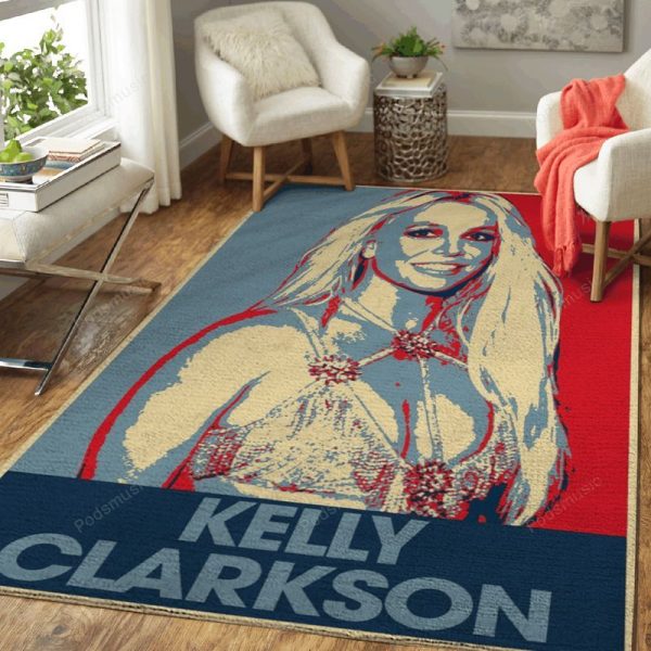 Kelly Clarkson Pop Music Art Teppich