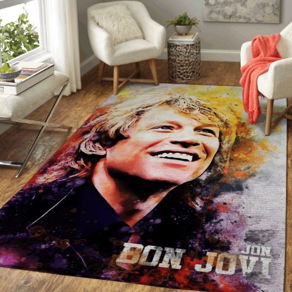 Jon Bon Jovi Bon Jovi American Rock Band Members Pop Art IV Teppich