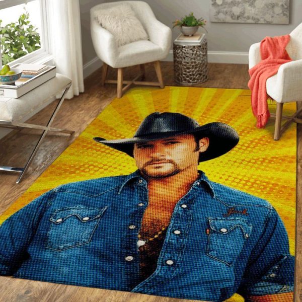 Tim Mcgraw American Singer Art Teppich