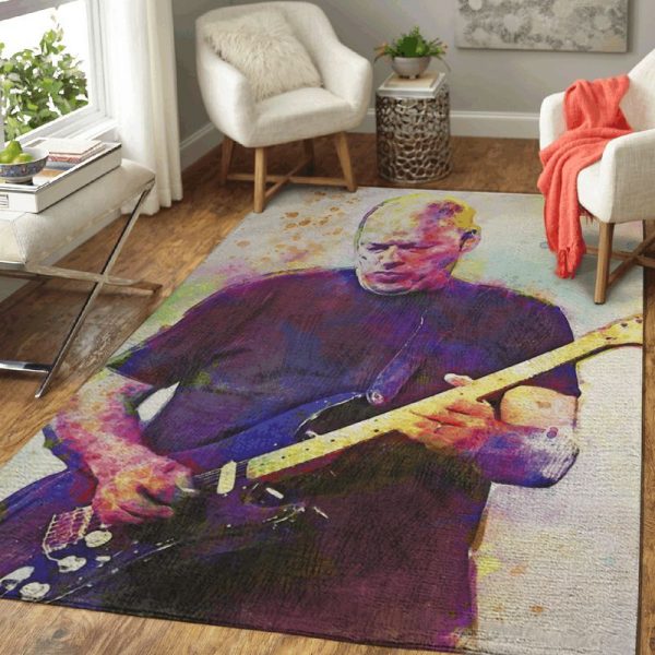 David Gilmour Pink Floyd Band Music Art Teppich