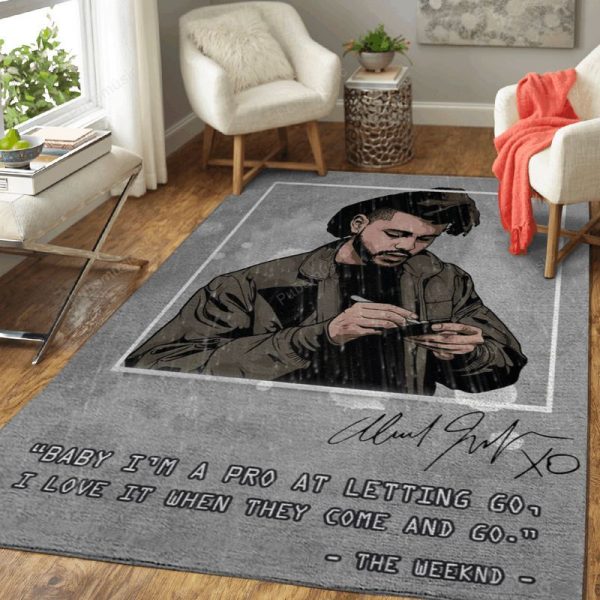 The Weeknd Artwork Pop Music Collection Art Teppich