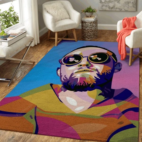 Mac Miller In Pop Art Music Art Teppich