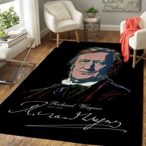 Wagner Colorful Portrait Music Art Teppich