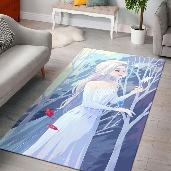 Elsa Frozen Disney Princess Characters Disney Movies 8 Teppich