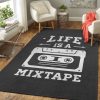 Life Is A Mixtape Music Art Teppich