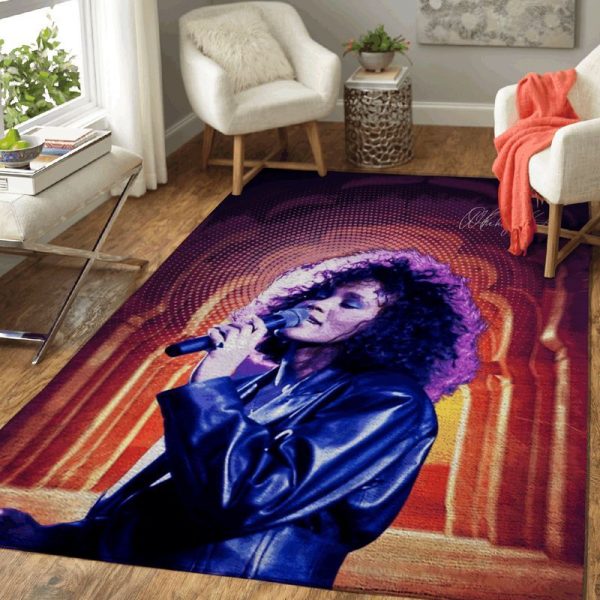 Whitney Houston Music Art Teppich