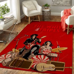 The White Stripes Music Art Teppich