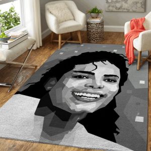 Michael Jackson Smile Music Art Teppich