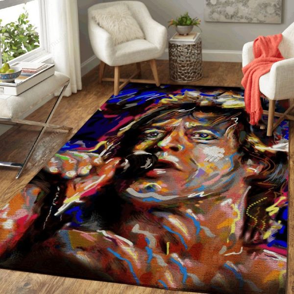 Mick Jagger The Stones Music Art Teppich