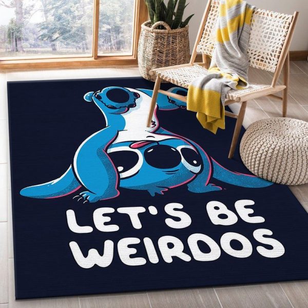 Stitch Lets Be Weirdos Teppich