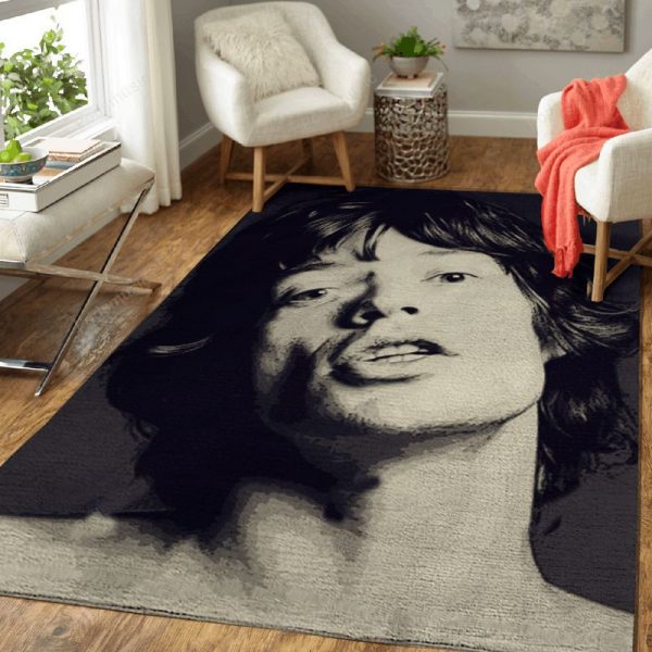 Mick Jagger 21 Music Artist Art Teppich