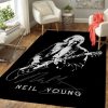 Neil Young Music Art Teppich