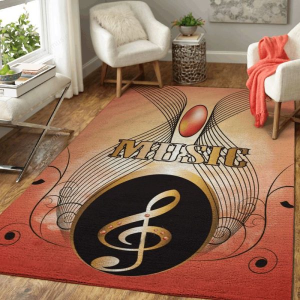 Music Decorative Clef Music Art Teppich