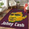 Johny Cash Pop Musician Music Pop Art Teppich