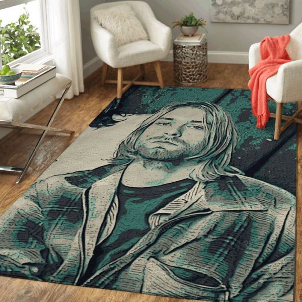 Kurt Cobain Art 8 Music Artist Art Teppich