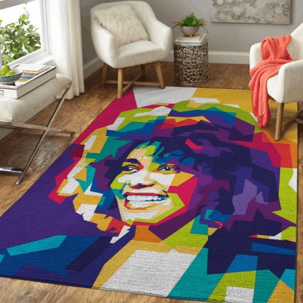 Whitney Houston Music Pop Art Teppich