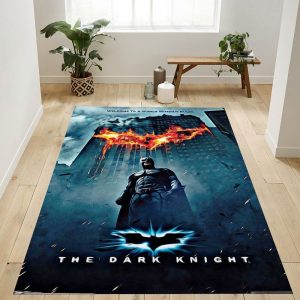 Dc Comics Movie The Dark Knight Batman Logo On Fire One Sheet Teppich