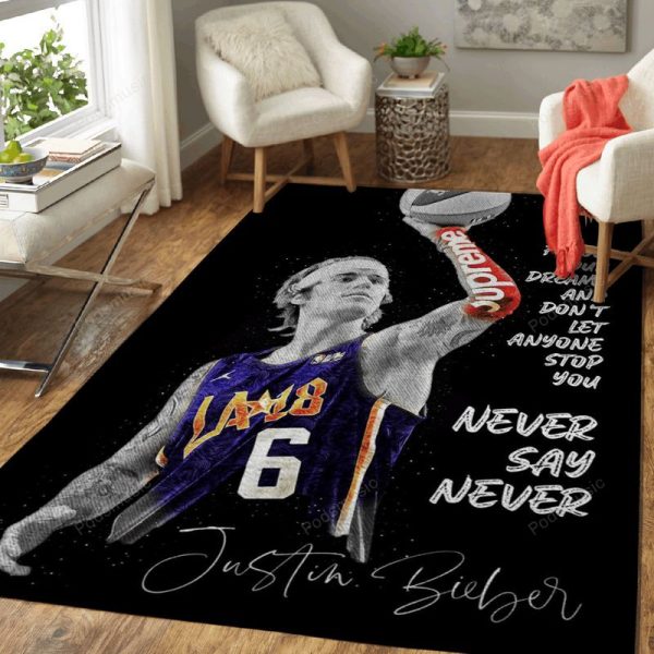 Justin Bieber Quote Music Parade Art Teppich