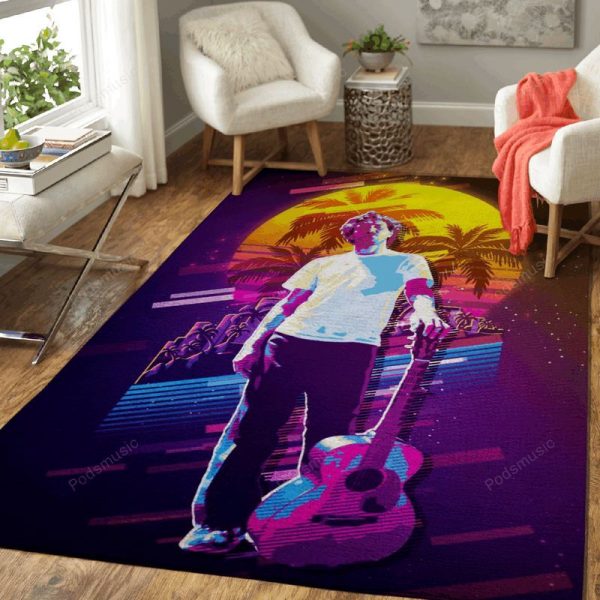 John Frusciante Artwork Music Synthwave 80s Art Area Teppich