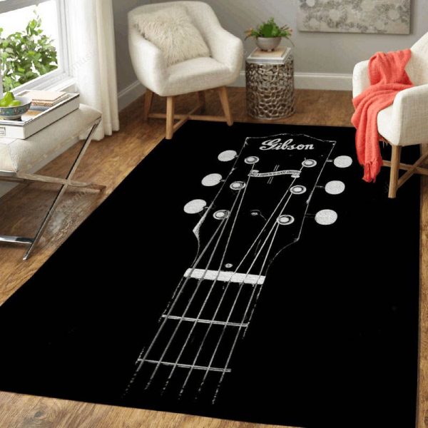 Only A Gibson Guitars Music Art Teppich