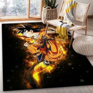 Anime Son Goku Dragon Ball Jump Teppich