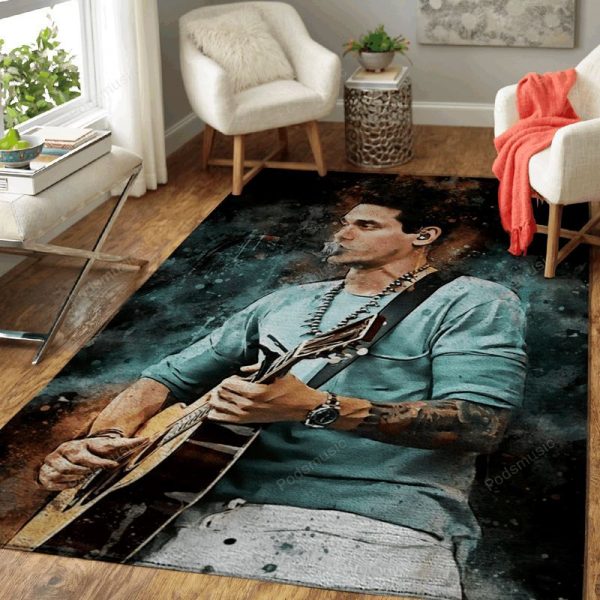 John Mayer Music World Art Teppich