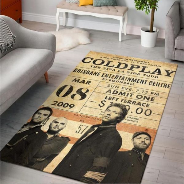 Coldplay Band Teppich