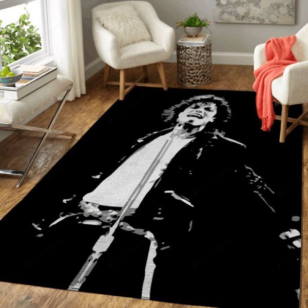 King Of Pop Illustration Music Stage Art Teppich