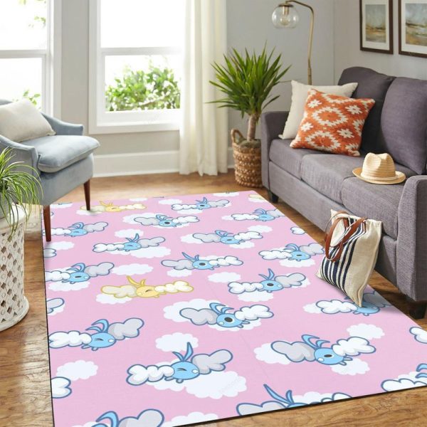 Pokemon Bird Pattern Carpet Floor Teppich