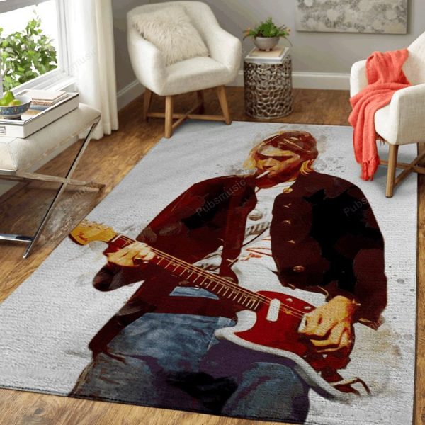 Kurt Cobain Nirvana Music Art Teppich