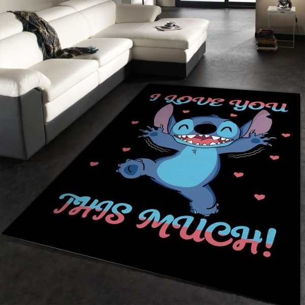 Disney Lilo and Stitch I Love You This Much Movie Teppich