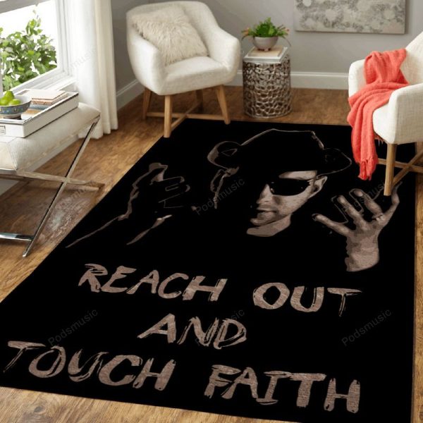 Reach Out And Touch Faith Music Art Teppich