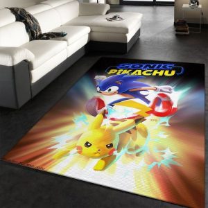 Sonic And Pikachu Disney Anime Teppich