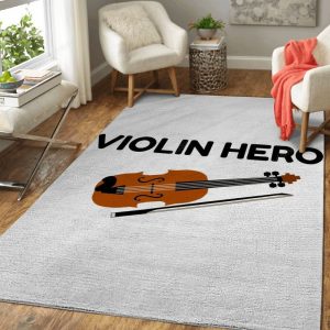 Violin Hero Music Art Teppich