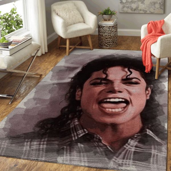 Michael Jackson The King Of Pop Art Teppich