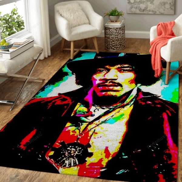 Jimi Hendrix Music Legends Art Teppich