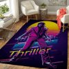 Thriller Michael Jackson Artwork Music Synthwave 80s Art Teppich