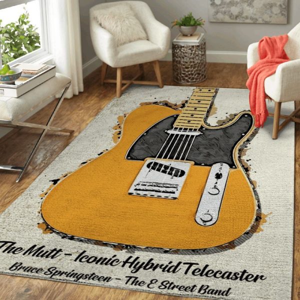 Bruce Springsteen The Mutt Iconic Hybrid Telecaster Art Teppich