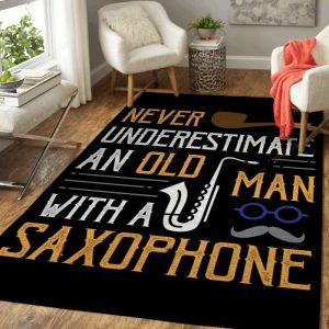Never Underestimate An Old Music Art Teppich