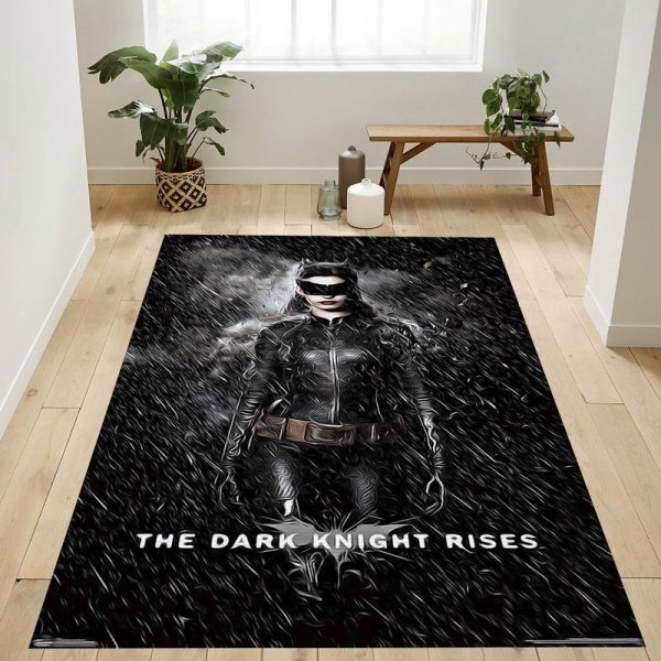 Dc Comics Movie The Dark Knight Rises Catwoman Rain Teppich