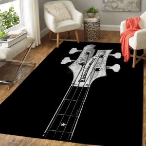 Lemmy Rickenbastard Guitars Music Art Teppich