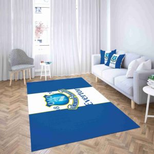 Everton Fußballlverein Weiß Und Blau Teppiche