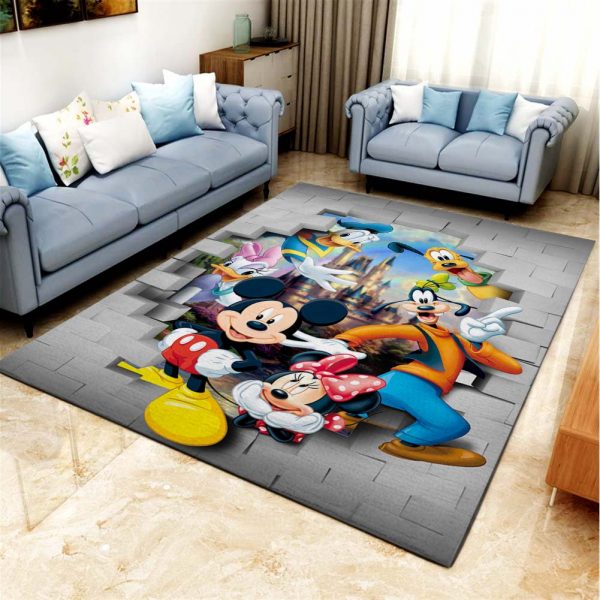 Mickey Mouse und Disney Freunde Teppich Wohnzimmer Kuechenteppich Teppichboden