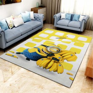 Minion Love Banana Teppich Wohnzimmer Küchenteppich Teppichboden