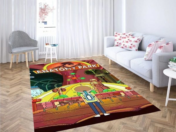 Rick und Morty Anatomie Park Teppich Wohnzimmer Teppiche