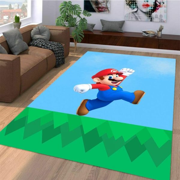 Super Mario 3D Teppich Wohnzimmer Teppichboden